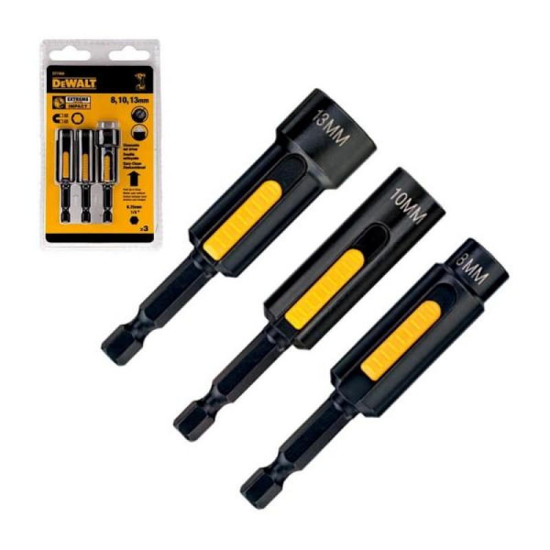 Σετ μαγνητικών προσαρμογέων DeWALT DT7460, 8-13 mm, 3 τεμ.