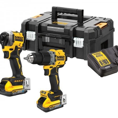 Σετ εργαλείων μπαταρίας DeWALT DCK2050H2T, 18V, με 2 μπαταρίες, φορτιστή και θήκη μεταφοράς