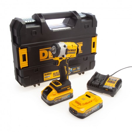Κρουστικό μπουλονόκλειδο μπαταρίας DeWALT DCF921H2T, 18 V, 1/2'', 609 Nm, με 2 μπαταρίες και φορτιστή