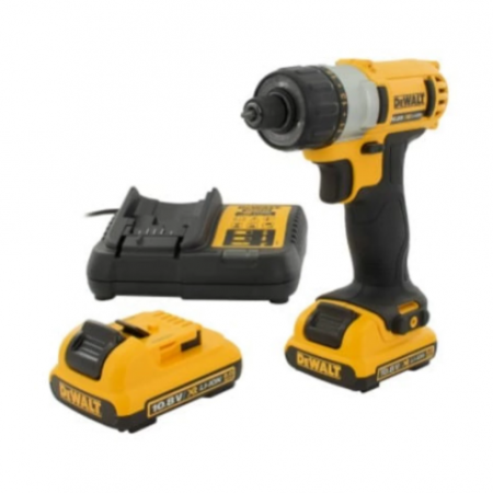 Επαναφορτιζόμενο κατσαβίδι DEWALT DCF610D2, 10.8V, 2.0Ah, Li-Ion, 8Nm, 1/4