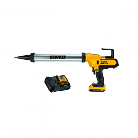 Σφραγιστικό πιστόλι DeWALT μπαταρίας  για φυσίγγιο με 1 μπαταρία και φορτιστή, 18V, 2 Ah, 2500 N, 0,31-0,6 L, DCE580D1