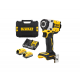Ασύρματο μπουλονόκλειδο χωρίς ψήκτρες DeWALT με 2 μπαταρίες και φορτιστή, 18 V, 1,7 Ah, 406 Nm, καρέ, 1/2", DCF921E2T