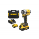 Κατσαβίδι μπαταρίας DeWALT με κινητήρα χωρίς ψήκτρες με 2 μπαταρίες και φορτιστή, 18 V, 5 Ah, 406 Nm, τετράγωνο, 1/2