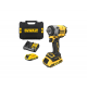 Μπουλονόκλειδο μπαταρίας DeWALT με κινητήρα χωρίς ψήκτρες με 2 μπαταρίες και φορτιστή, 18 V, 2 Ah, 406 Nm, τετράγωνη καστάνια, 1/2