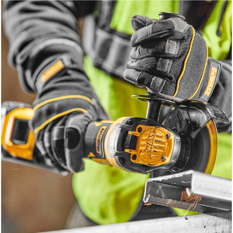 Γωνιακός τροχός μπαταρίας  DeWALT με 1 μπαταρία και φορτιστή, 18V, 12 Ah, 125 mm, 9000 rpm, DCG409T1