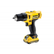 Ασύρματο κατσαβίδι DeWALT με ψυκτικό κινητήρα, με 2 μπαταρίες και φορτιστή, 10.8 V, 2 Ah, 24 Nm, 1-10 mm, DCD710D2