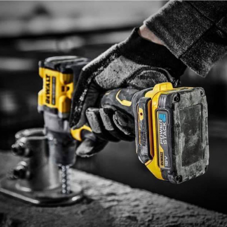 Επαναφορτιζόμενο δραπανοκατσάβιδο DeWALT με κινητήρα χωρίς ψήκτρες, με 1 μπαταρία και φορτιστή, 18 V, 1.7 Ah, 90 Nm, 1.5-13 mm, DCD800E1T