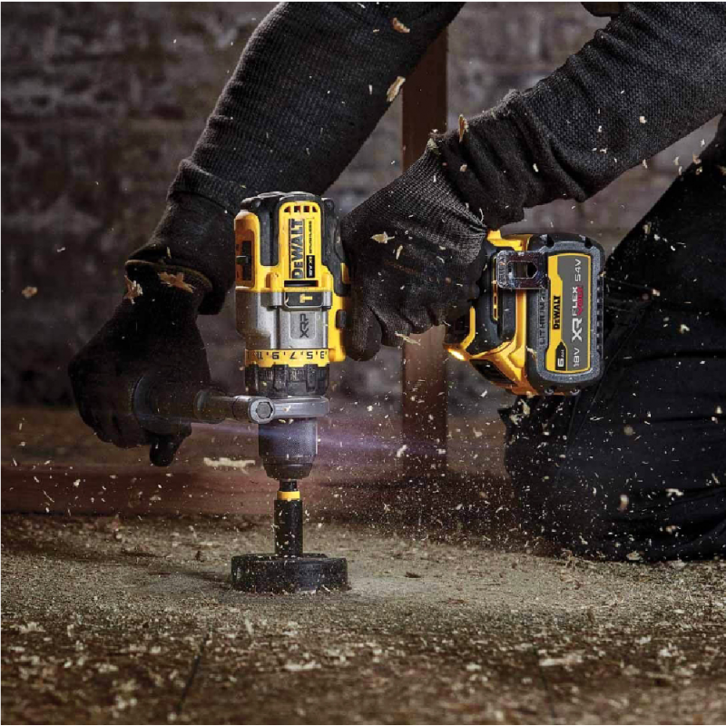 Κρουστικό δράπανο μπαταρίας DeWALT χωρίς μπαταρία και φορτιστή, 18V, 112 Nm, 0-500/1500/2250 rpm, 1,5-13 mm, DCD999NT