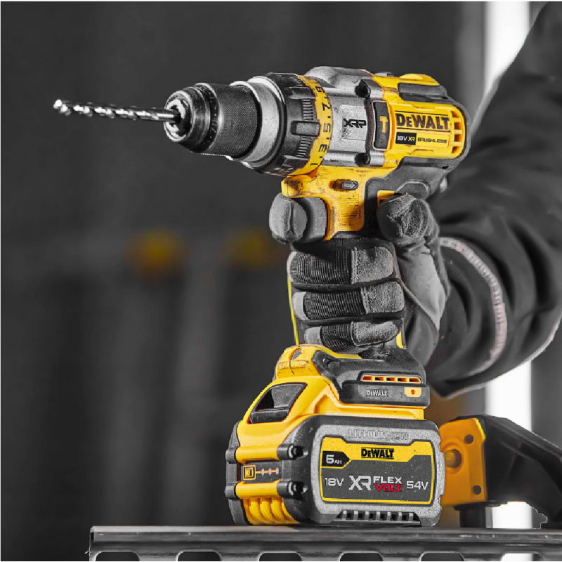 Κρουστικό δράπανο μπαταρίας DeWALT χωρίς μπαταρία και φορτιστή, 18V, 112 Nm, 0-500/1500/2250 rpm, 1,5-13 mm, DCD999NT
