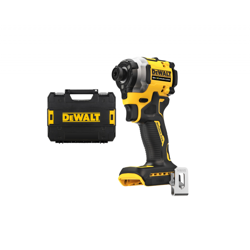 Παλμικό κρουστικό κατσαβίδι μπαταρίας DeWALT χωρίς ψήκτρες, χωρίς μπαταρία και φορτιστή, 18V, 206.2 Nm, εξάγωνο, 1/4", DCF850NT