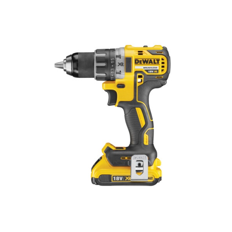 Δραπανοκατσάβιδο μπαταρίας DEWALT DCD791D2, 18V, 2.0Ah, Li-Ion, 70Nm