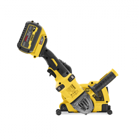 Φρέζα μπαταρίας DeWALT με 2 μπαταρίες και φορτιστή, 54V, 2 Ah, 9000 στροφές ανά λεπτό, 125 mm, DCG4610T2
