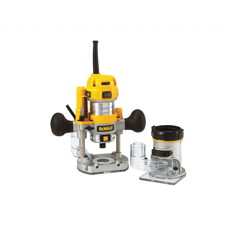 Ηλεκτρική χειροκίνητη φρέζα ρούτερ DeWALT 900 W, 16 000-27 000 στροφές ανά λεπτό, 6-8 mm, D26204K