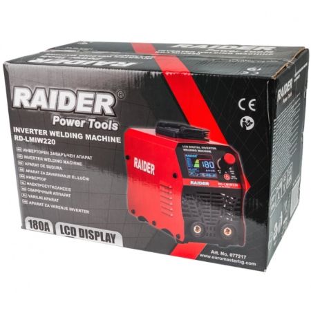 Inverter ηλεκτροσυγκόλληση 180A με οθόνη LCD RD-LMIW220, 077217