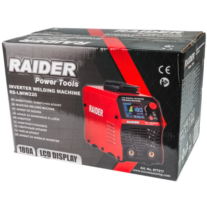 Inverter ηλεκτροσυγκόλληση 180A με οθόνη LCD RD-LMIW220, 077217