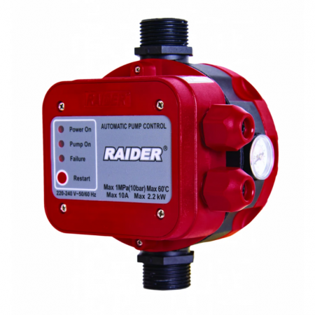 Ηλεκτρονικός Πιεζοστάτης RAIDER RD-EPC02,2.2 kW, 1MPa, 070127