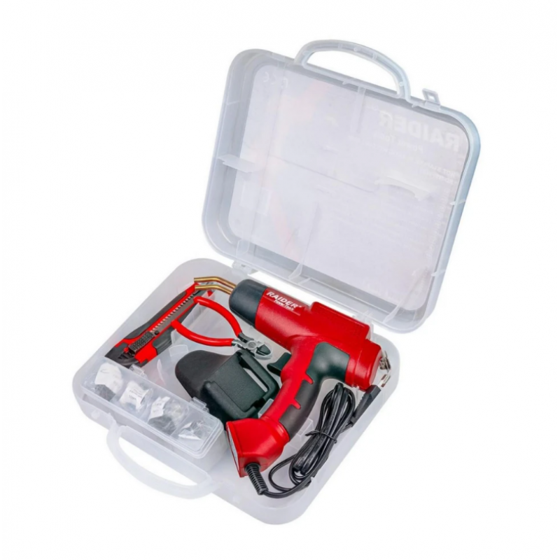 Πιστόλι Συγκόλλησης Πλαστικών Raider RD-HSPW03, 120 W, 700°C, με 200 Συνδετήρες, Αξεσουάρ και Βαλίτσα – 076208