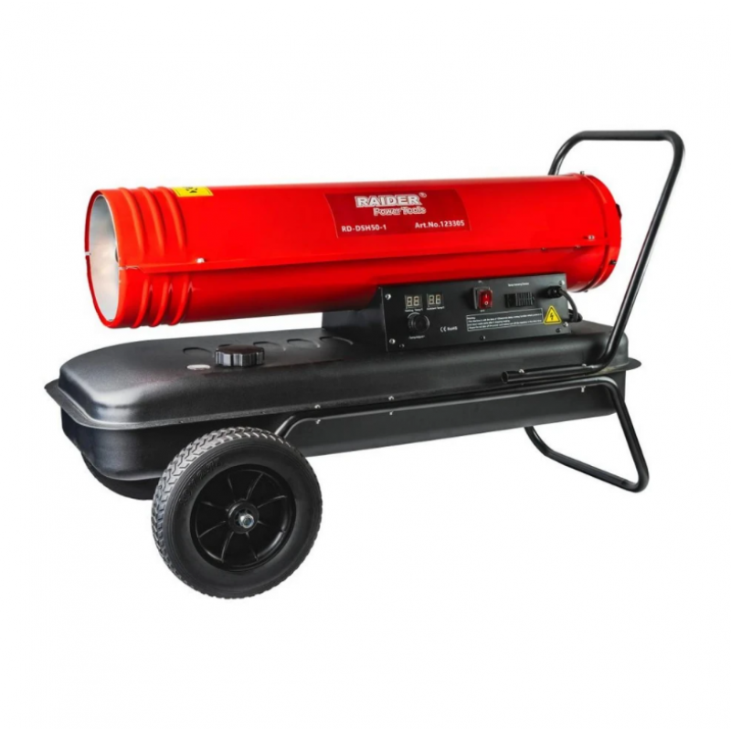 Θερμαντήρας ντίζελ Raider RD-DSH50-1, 50 kW, 800 m³/ώρα, 45 λτ, 123305