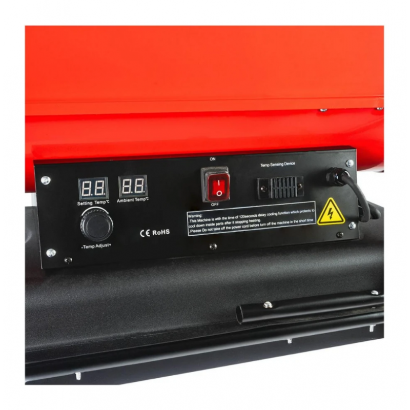 Θερμαντήρας ντίζελ Raider RD-DSH50-1, 50 kW, 800 m³/ώρα, 45 λτ, 123305