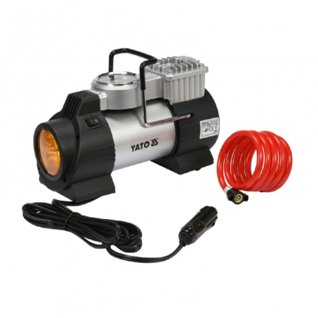 Αεροσυμπιεστής για ελαστικά με φως LED, YATO, YT-73460, 180 W