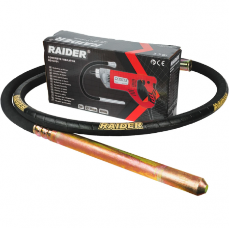 Ηλεκτρικός δονητής σκυροδέματος Raider RD-CV01, 1300W, μήκος 3μ, Ø 35mm – 078604