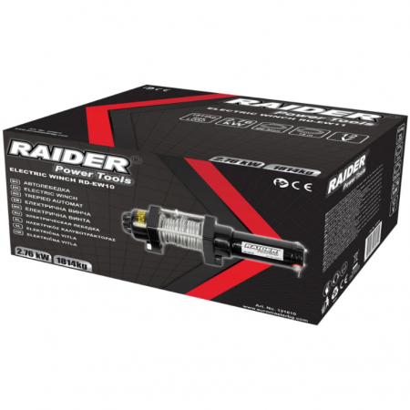 Ηλεκτρικό βαρούλκο αυτοκινήτου Raider RD-EW10 – 12V, 1814 kg (4000 lbs), 2.76 kW, Ø 6.3 mm, 15 m | 121610
