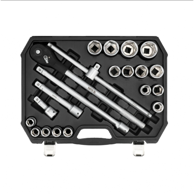 Σετ εργαλείων YATO, 3/4", CrV, 21 τεμαχίων, μοντέλο YT 13351