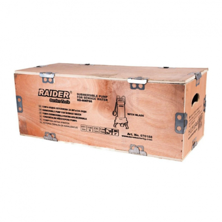Υποβρύχια αντλία βρώμικου νερού Raider RD-NWP88 INOX, 2", 1100 W, 230 λτ/λεπτό, 15 μ, με λεπίδα