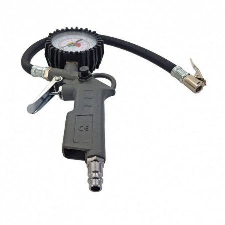 Πιστόλι για λάστιχα με μανόμετρο Raider RD-TI01, 089904, 1/4"