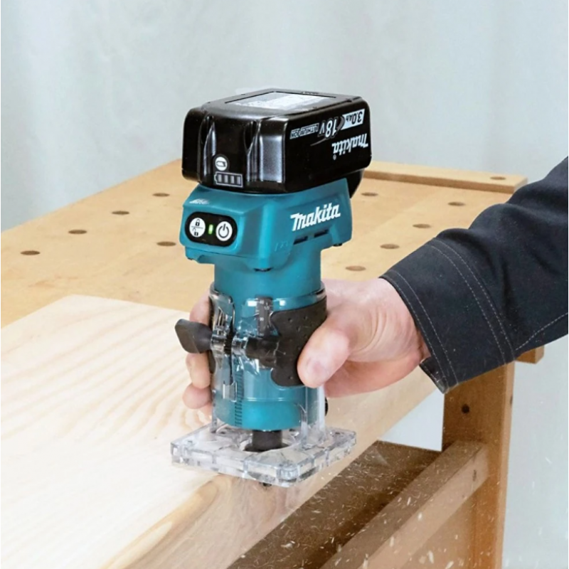 Makita DRT52Z – Ασύρματο φρεζάκι παλμού 18V LXT, 6 mm (χωρίς μπαταρία και φορτιστή)