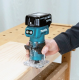 Makita DRT52Z – Ασύρματο φρεζάκι παλμού 18V LXT, 6 mm (χωρίς μπαταρία και φορτιστή)
