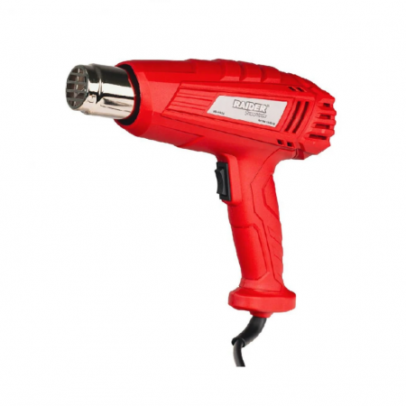 Πιστόλι θερμού αέρα Raider RD-HG25, 2000 W, 500 λ/λεπτό, με 4 ακροφύσια, 074313
