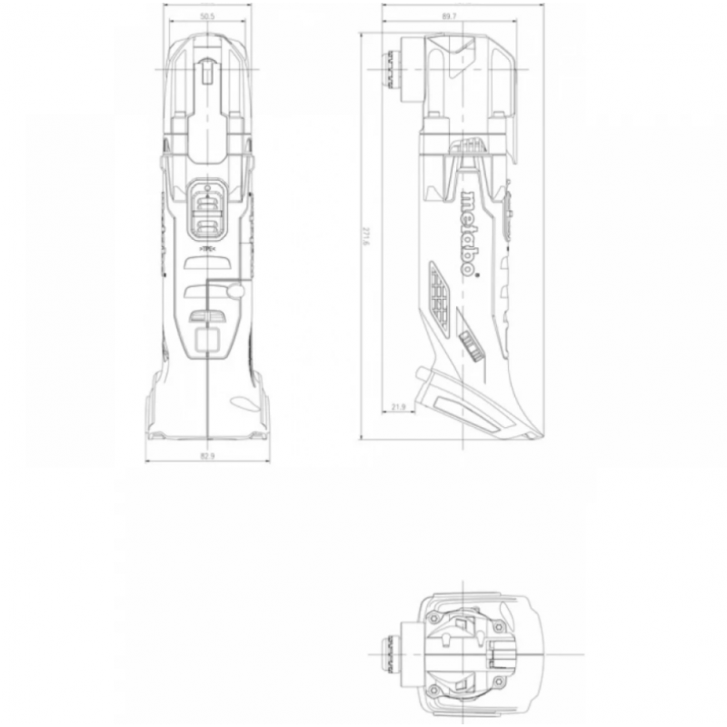 Ασύρματο πολυεργαλείο METABO MT 18 LTX SOLO, 613021890