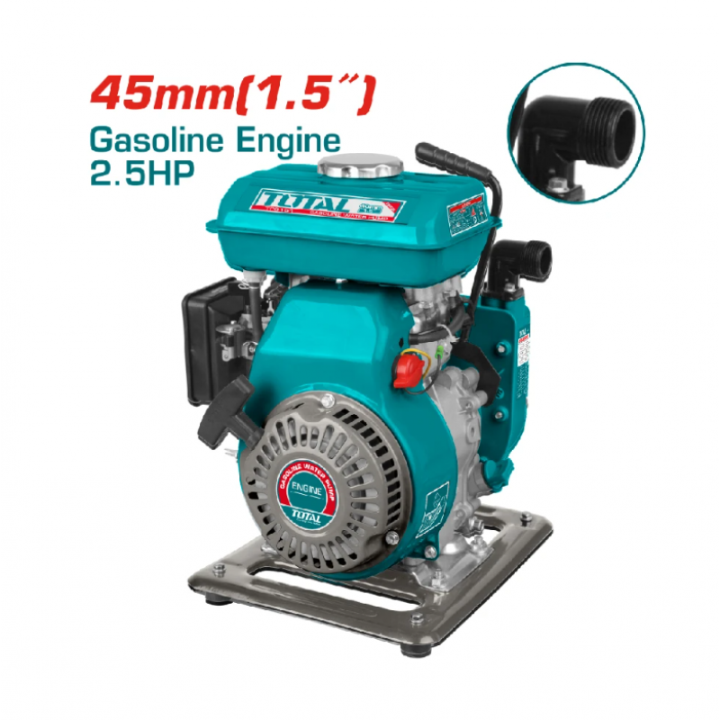 Βενζινοκίνητη αντλία νερού TOTAL Industrial, 1.5", 10 m³/h, 18 m, 1.8 kW, TL IND TP3151