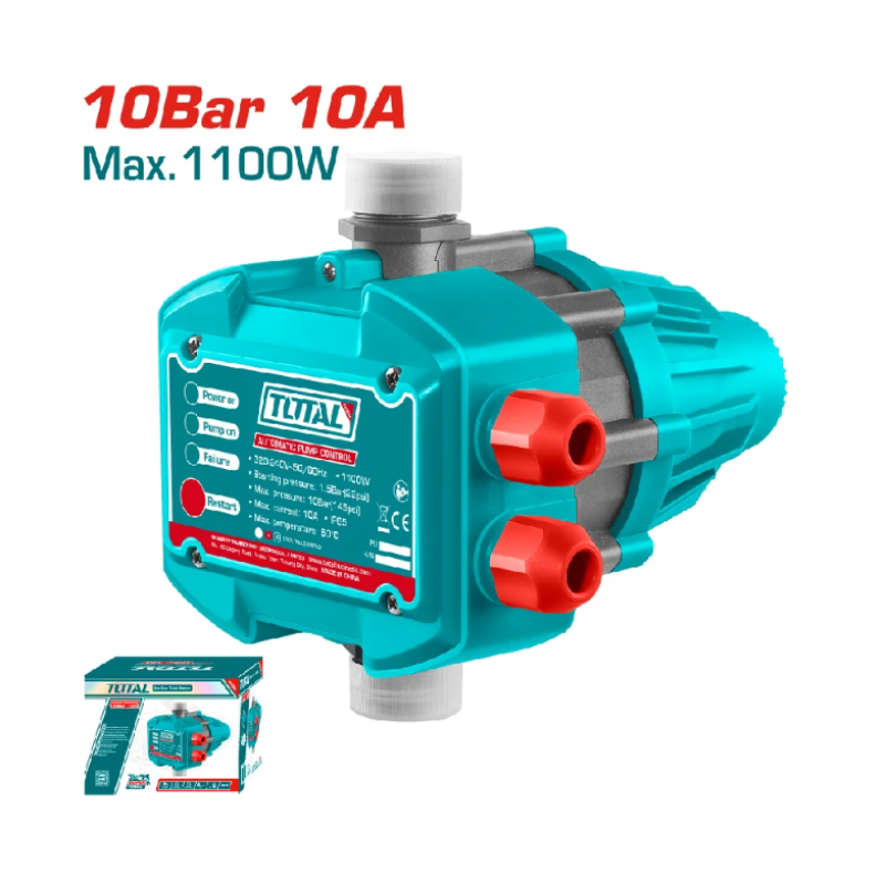 Αυτόματος πιεσοστάτης TOTAL WPS101, 10 Bar, 1"x1", TL TWPS101