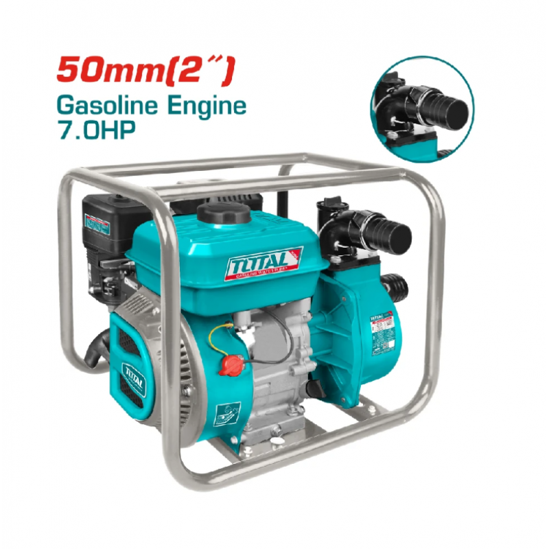 Βενζινοκίνητη αντλία νερού TOTAL Industrial, 2", 33 m³/h, 28 μ., 5.2 kW, TL IND TP3202