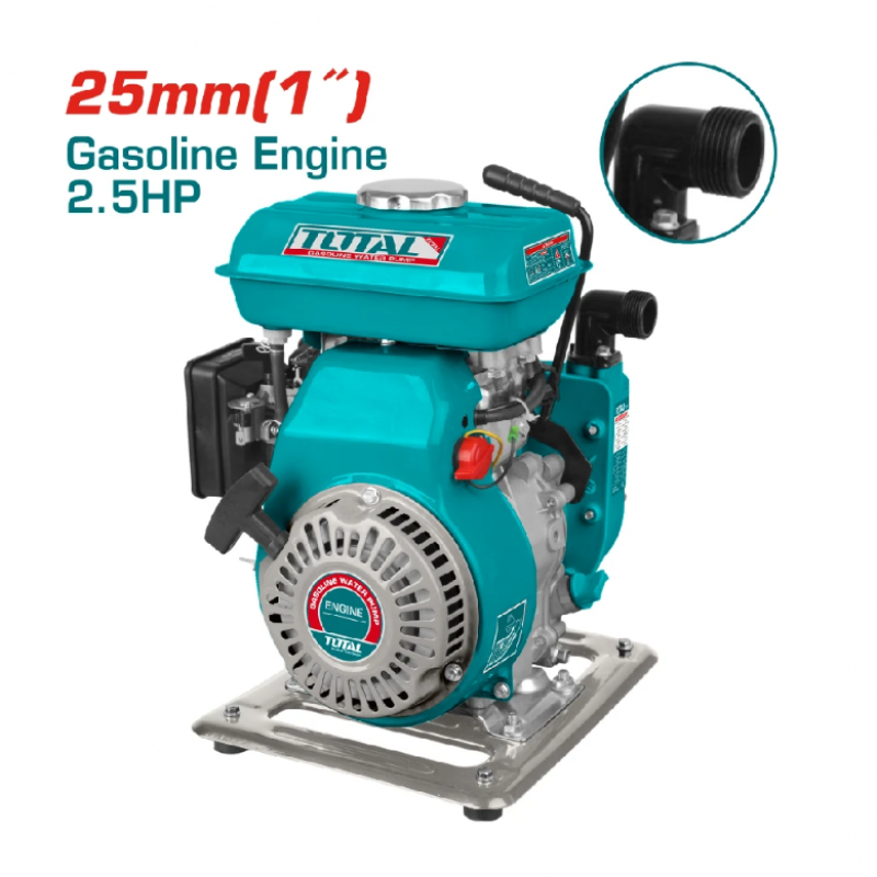 Βενζινοκίνητη αντλία νερού TOTAL Industrial, 1", 6 m³/h, 16 μ., 1.8 kW, TL IND TP3101