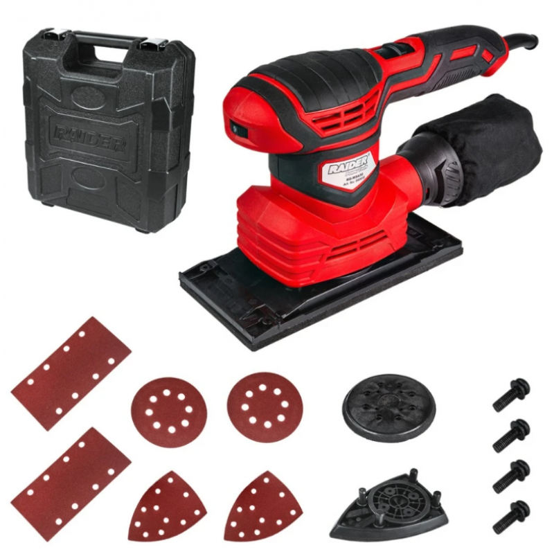 Τριβείο 3 σε 1 Multi Raider 300W Ø125mm / 90x187mm με ρύθμιση στροφών και βαλίτσα RD-MSA30, 040410