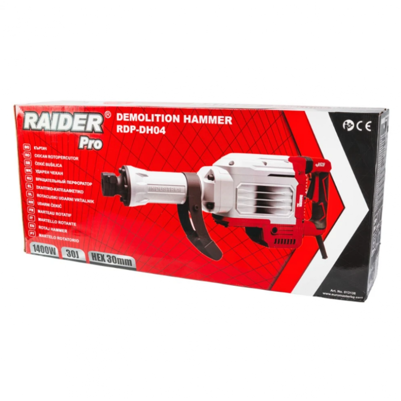 Πιστολέτο Raider 1400W HEX 30mm 30J με βαλίτσα RDP-DH04 – Κωδικός 013138