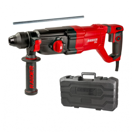 Περφορατέρ Raider 1050W 3,4kg 30mm 3,4J 4 λειτουργιών με βαλίτσα RDP-HD63 – Κωδικός 013140