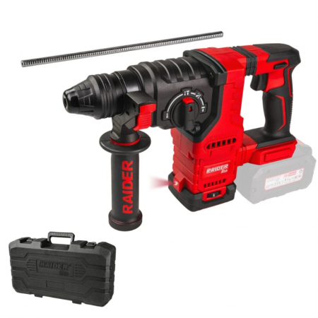 Περφορατέρ χωρίς ψήκτρες Raider SDS+ 26mm 3J 4 λειτουργιών Solo RDP-BBRH20 – Κωδικός 030193