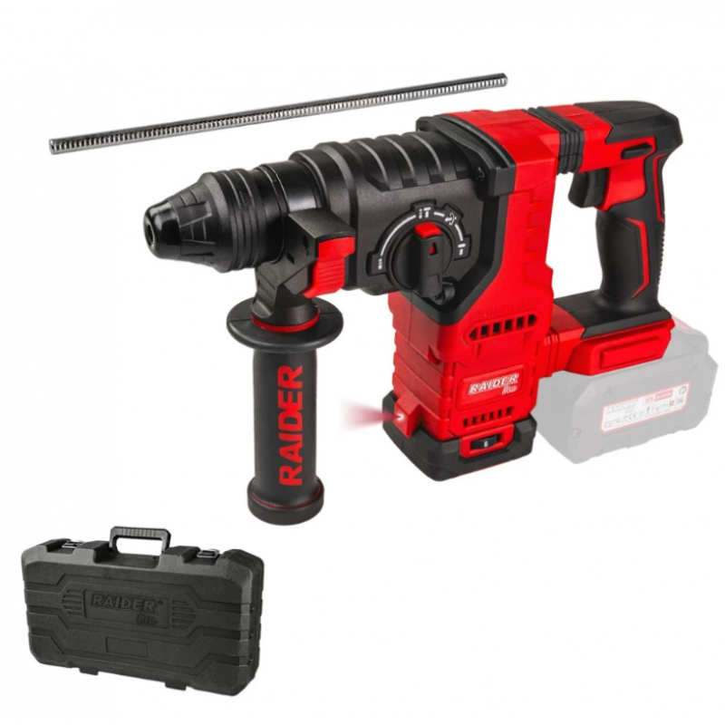 Περφορατέρ χωρίς ψήκτρες Raider SDS+ 26mm 3J 4 λειτουργιών Solo RDP-BBRH20 – Κωδικός 030193