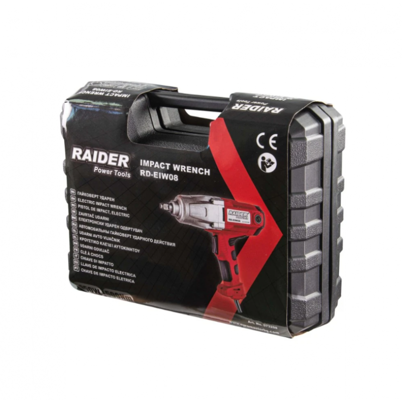 Ηλεκτρικό Κρουστικό Κλειδί Raider RD-EIW08, 1/2", 950 W, 500 Nm, σε Βαλίτσα, 073208