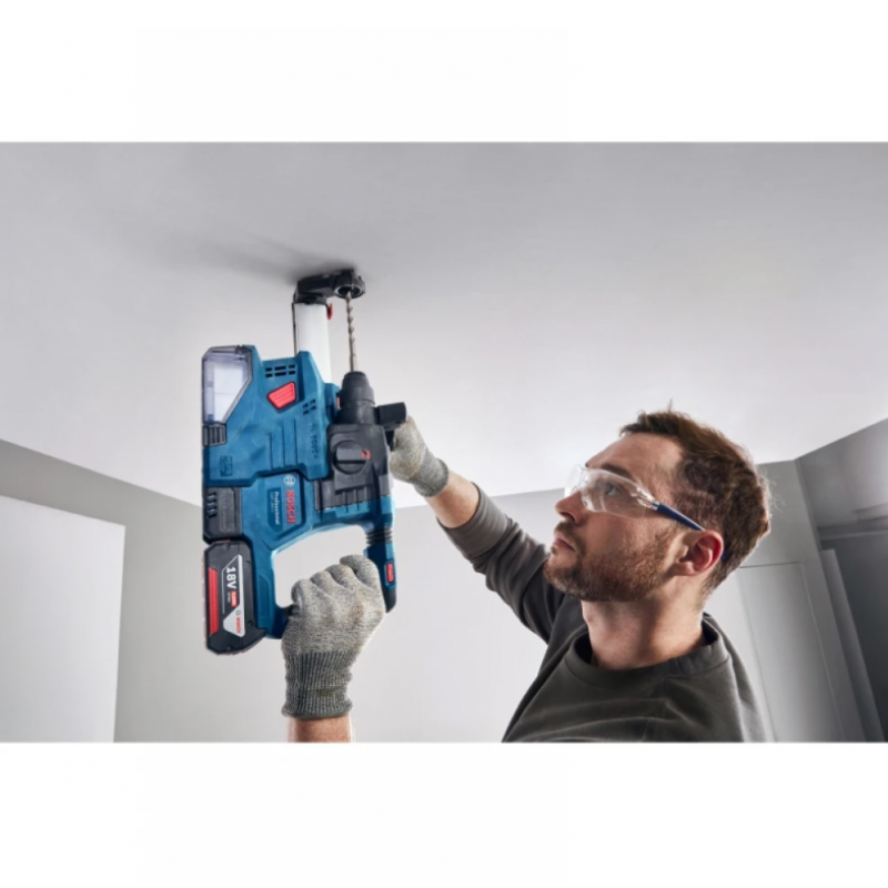 Ασύρματο περιστροφικό πιστολέτο Bosch GBH 185-LI 18V με 2 μπαταρίες 4.0Ah και φορτιστή (κωδ. 0611924021)