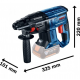 Ασύρματο περιστροφικό πιστολέτο Bosch GBH 180-LI 18 V