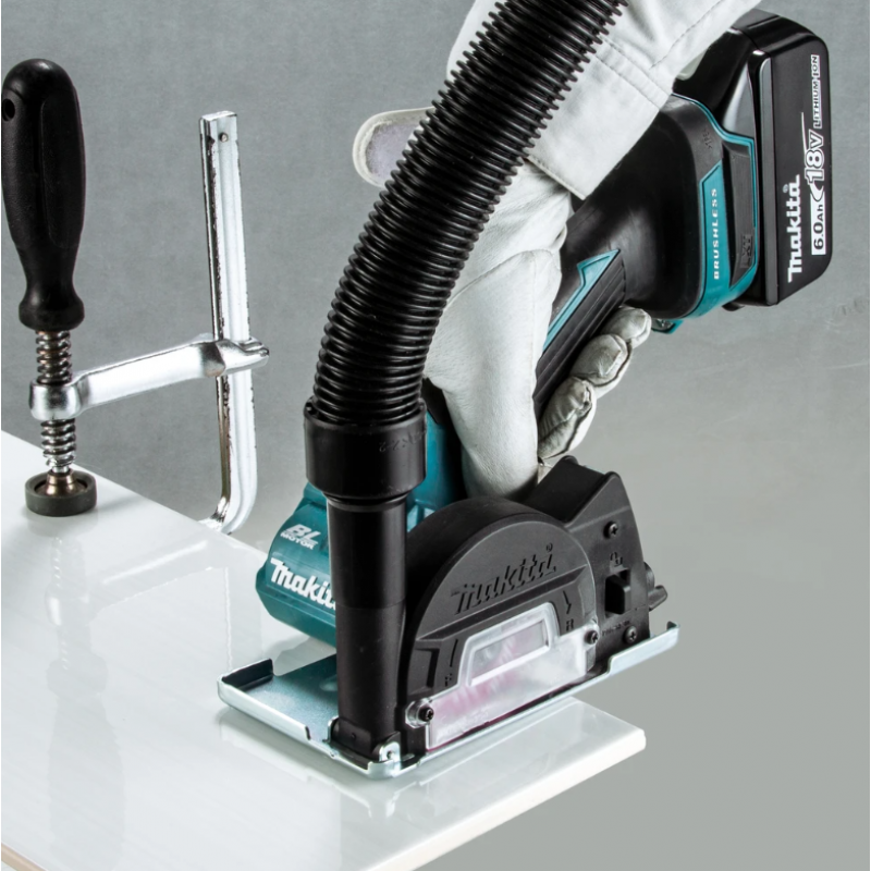 Επαναφορτιζόμενος brushless γωνιακός τροχός Makita DMC300RFJ, LXT, 18 V, 2x3 Ah, 76 mm, με μπαταρίες, φορτιστή και βαλίτσα, DMC300RFJ