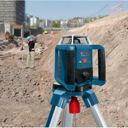 Περιστροφικό λέιζερ ακριβείας Bosch GRL 400 H, 20 m, ±0.08 mm/m, με τρίποδο BT 152, ράβδο GR 240, δέκτη LR1 και βαλίτσα (06159940JY)