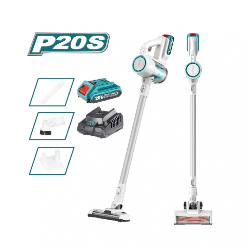Ασύρματη ηλεκτρική σκούπα TOTAL, 120 W, 20 V, 2 Ah, TL TVLI2006