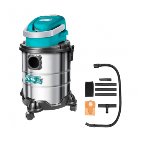 Σκούπα Μπαταρίας TOTAL 20V, 20L – Για Στεγνό και Υγρό Καθάρισμα, TL TVLI2005E