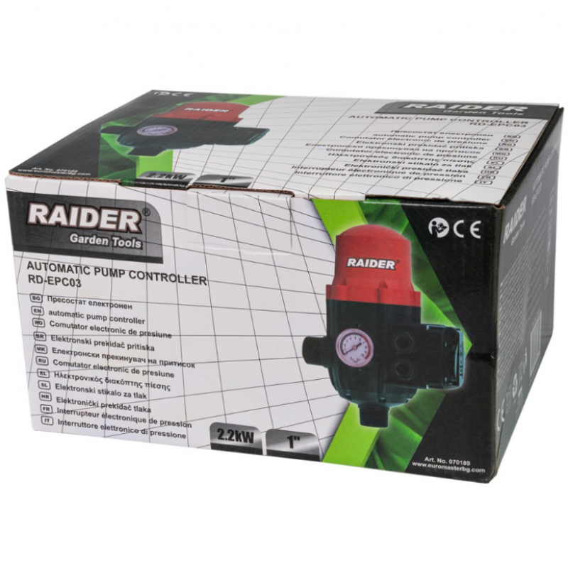 Ηλεκτρονικός πιεσοστάτης RAIDER RD-EPC03, 070189